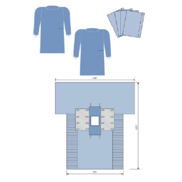Pack Drape General With Endoscopy Drape Fenestrated 10x11